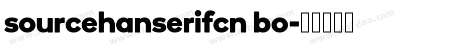 sourcehanserifcn bo字体转换